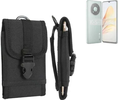 Produktbild von K-S-Trade Holster Handy Hülle kompatibel mit ZTE XiaoXian 50 Holster Handytasche Gürtel Tasche Schutz Hülle Robust Outdoor schwarz