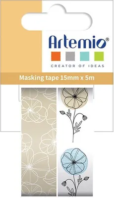 Immagine prodotto di 2 nastri decorativi 5 m x 15 mm - Fiori
