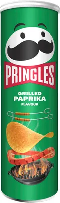 Produktbild von Pringles Grilled Paprika Stapelchips mit Paprikageschmack 165g