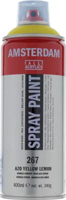 Produktbild von Amsterdam Sprühfarbe Spraydose hochpigmentiert 400 ml Azogelb Zitrone 267