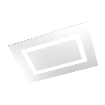 Zdjęcie produktu dla Nowoczesna prostokątna lampa sufitowa Carpet Metal White 4 Lights 2G11 70X47Cm