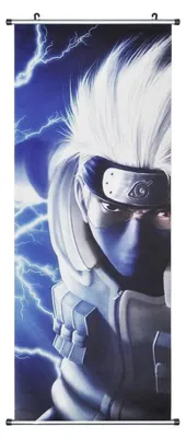 Produktbild von Naruto Rollbild / Kakemono aus Stoff | Poster 100x40cm | Motiv: Kakashi Hatake