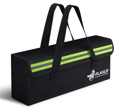 Productafbeelding van E-bike batterijtas, brandwerend en explosiebestendig, LiPo-oplaadtas, afmetingen 405 x 110 x 125 mm