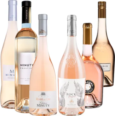 Produktbild von Best Of Provence  - Minuty : M & Prestige & Rose et Or / Miraval : Studio & Jolie-pitt / Esclan : Rock Angel - Rosé Côtes de Provence 2024 75cl