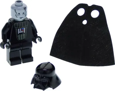 Produktbild von 1x Lego Minifigur Star Wars Darth Vader Imperiale Inspektion Helm Umhang sw0123