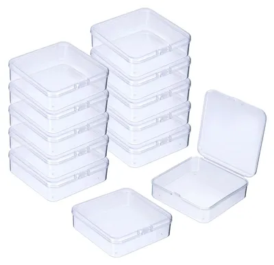 Image de Lot de 12 boîtes de rangement transparentes pour petits outils