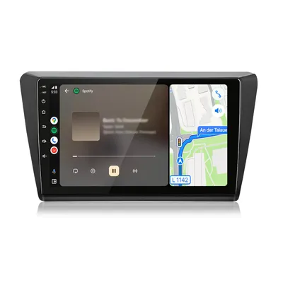 Immagine prodotto di Autoradio Android per Skoda Rapid Spaceback 2012-2020 con CarPlay, Android Auto, navigatore GPS, Wi-Fi, Bluetooth, DAB+RDS, SWC, schermo da 9 pollici, 2+64 GB