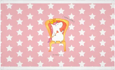 Produktbild von Mr. & Mrs. Panda Handtuch Einhorn Prinzessin - Rot Pastell - Geschenk, Frotteehandtuch, Monat, Baumwollhandtuch, baumwolle, 50x100, Geburtstag, Unicorn, Flauschtuch