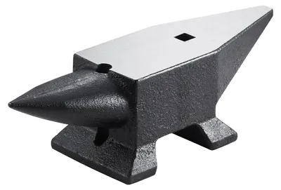 Produktbild von VEVOR Hornamboss, Stahlamboss Schmiedegewicht 30KG/66.1LBS, Schmiedeamboss Stahlamboss runder Horn Metallarbeit Stahlamboss Schmiede Hardy-Loch, 22 lbs-a