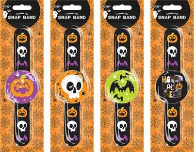 Produktbild von Blinkendes Halloween Flashing LED Snap Band 1 Stück