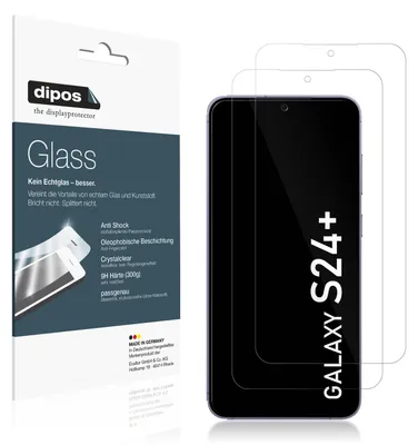 Obrázek produktu pro 2x ochranná fólie pro Samsung Galaxy S24+ - anti-shock 9H fólie dipos Glass plastové sklo