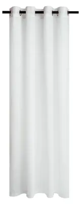Verdunkelungsvorhang 140x270 cm mit Ösen, Weiß, Polyester