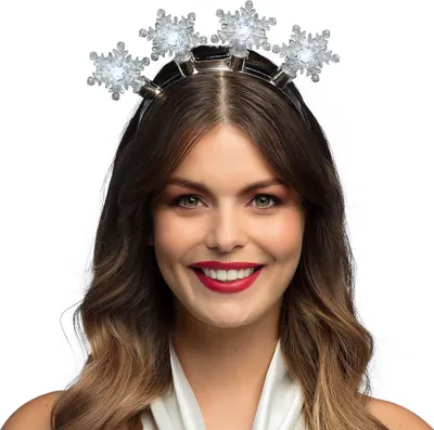 Produktbild von Haarreif "Snowflake" | Diadem mit LED - Silber