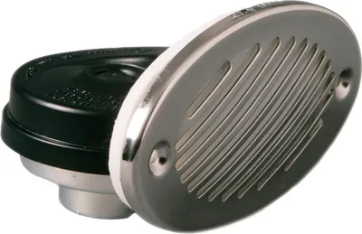 Produktbild von Fiamm Einbauhorn für US Boote mit VA-Stahl Abdeckung poliert 140 x 80 mm
