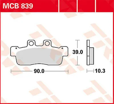 Immagine prodotto di Pastiglia freno TRW Lucas MCB839