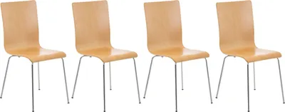 Produktbild von 4er Set Besucherstuhl HLO-CP1 natura
