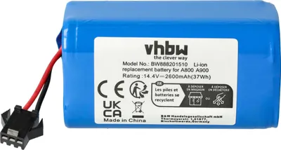 Produktbild von vhbw Akku Ersatz für Cecotec CONG1002 für Saugroboter (2600 mAh, 14,4 V, Li-Ion)