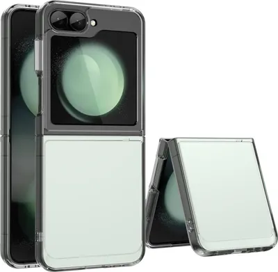 Immagine prodotto di Custodia per Samsung Galaxy Z Flip 6 / Z Flip 7 FE trasparente, custodia protettiva in silicone TPU antiurto Trasparente