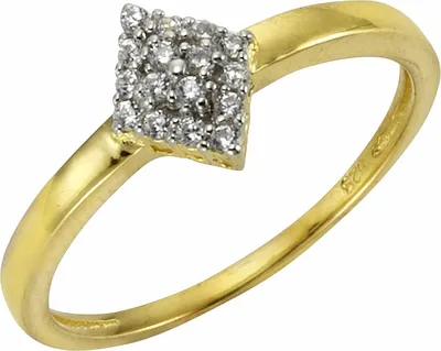 Produktbild von Fascination by Ellen K. Ring 375/- Gold gelb 016 (50,5) Zirkonia weiß 360370513