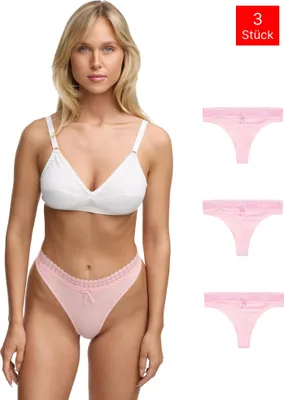 Produktbild von Tazzio Damen String 3er-Pack F927 (Pink, L)