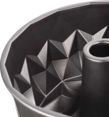 Produktbild von Kaiser 2300646794, Kuchenform, Rund, Aluminium, Gerillte Oberfläche, Schwarz, China