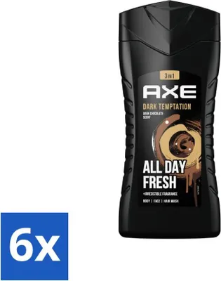 Obrázek produktu pro Axe Sprchový gel 3 v 1 Dark Temptation 250 ml - hodnotné balení - 6 kusů
