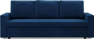 Produktbild von Sofa mit Schlaffunktion NEO, Wohnzimmer Couch 3-Sitzer 220x92cm, Dunkelblau Samstoff