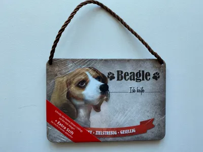Produktbild von Kulthänger Blechschild Beagle KH-PET003
