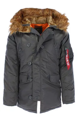 Produktbild von ALPHA INDUSTRIES - N3B VF 59 Herren Parka, Größe:S, Alpha Industries Farben:Grey Black