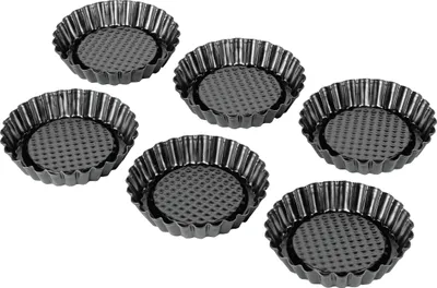 Produktbild von KAISER Tortelett Patisserie Ø10cm schwarz Set 6teilig