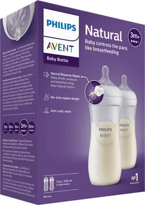 Produktbild von Philips AVENT Natural Response SCY906/02 Babyflasche 330ml, schnelle Durchflussrate
