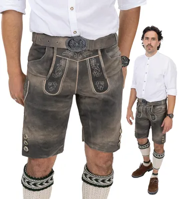 Productafbeelding van Heren traditionele broek met bijpassende riem, ideaal voor