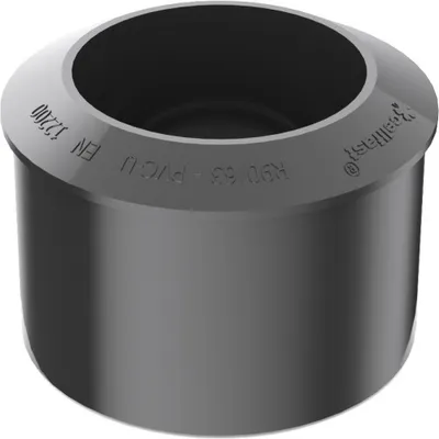 Produktbild von BRYZA Fallrohrreduzierung aus Kunststoff Ø 90/63 mm, Schwarz RAL 9005