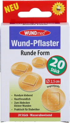 Produktbild von WUND-PFLASTER RUND 2,5cm, 20 St PFL