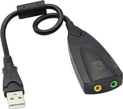 Zdjęcie produktu dla Adapter dźwięku USB 7.1 kanałowy stereo do słuchawek mikrofonu