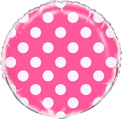 Produktbild von 18"/Ø45cm Folienballon "Dots" | Magenta
