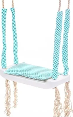 Produktbild von Love Gifts® Schaukelsitz Outdoor - Babyschaukel/Kinderschaukel - Schaukel für Garten, Zimmer oder Kinderzimmer in Farbe Turkus