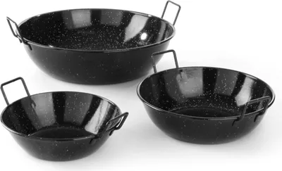 Produktbild von HENDI Paellapfanne 200 mm Emaillierter Flachstahl