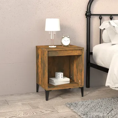 Immagine prodotto di vidaXL Comodino in rovere fumé 40x35x50 cm