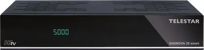 Obrázok produktu pre Telestar DIGINOVA 25 smart, Satelit, Full HD, DVB-S, DVB-S2, Čierna, Digitálny, 1000 kanály/kanálov