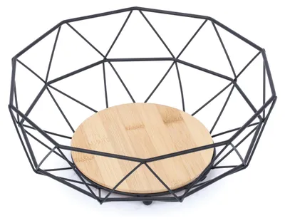 Produktbild von Obstkorb Ø 27cm schwarz matt, MSV Früchtekorb, Brotkorb, Obstschale