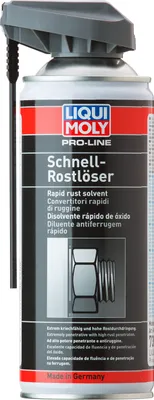 A can of Liqui Moly Pro-Line Schnell Rostlöser.