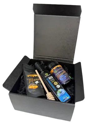 Produktbild von Geschenkset Schwarzkümmel MANUKA MGO 400+