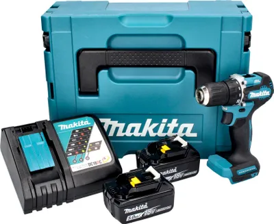 Image de Makita DDF 487 RTJ Perceuse-visseuse sans fil 18 V 40 Nm Brushless + 2x batterie 5,0 Ah + chargeur + Makpac