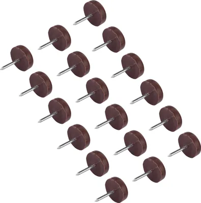 Image de 100pcs Protecteur de fond de meuble Canapé Chaise Table Patins antidérapants Clous 18mm*5mm