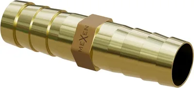 Produktbild von Mexen BRASS Messing-Doppelnippel für Schlauch 8 x 8 mm - W97430-0808