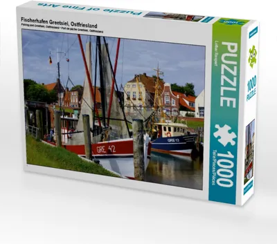 Produktbild von Calvendo Fischerhafen Greetsiel, Ostfriesland 1000 Teile Puzzle quer 640x480mm, Reupert Lothar; 7337666