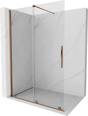 Obrázek produktu pro Mexen Velar Walk-in 130x200 cm růžové zlato, 8mm