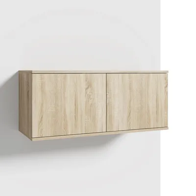 Produktbild von Hängeschrank 100 cm "Modulo", Wandschrank, Eiche Sonoma, moderne Aufbewahrung, Ideał für Flur und Eingangsbereich