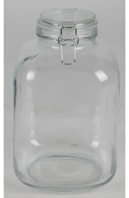 Image de 6x XXL bocal en verre à bouchon métallique 4,8L pour la mise en conserve, la cuisson et la conservation des aliments
